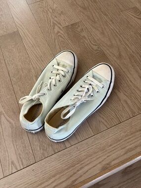 Converse Low Top Sneakers in Mint and Cream
